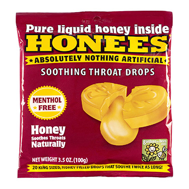 Honees Honey Soothing Throat Drops 3.5oz Bag